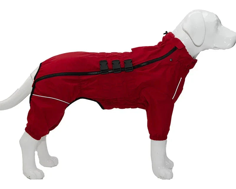 Waterproof Dog Raincoat - 4-Legged Rain Suit