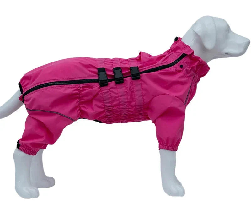 Waterproof Dog Raincoat - 4-Legged Rain Suit